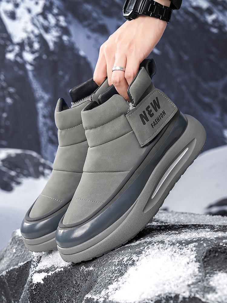 Winterstiefel für Herren Mit Samt Herren-Sneaker Weich und Bequem Sport- und Freizeitkleidung Verschleißfest Rutschfest Neue Knöchelhohe Stiefel