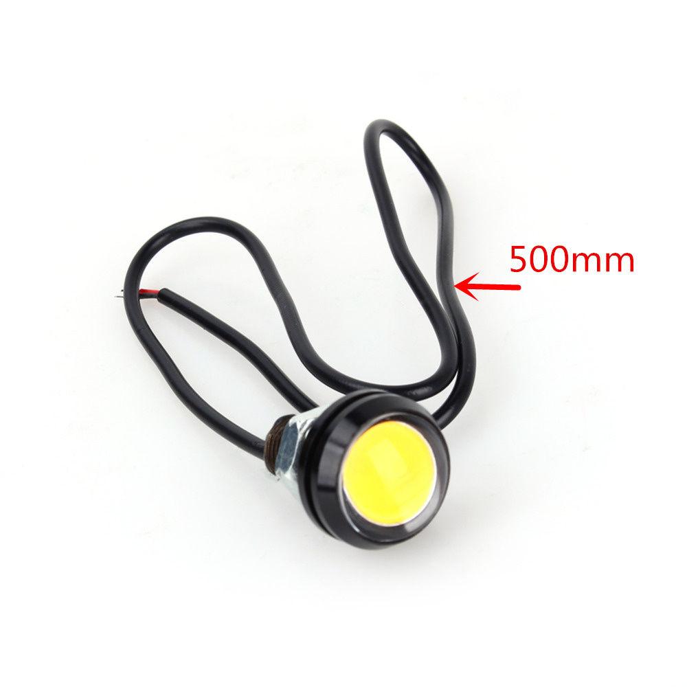 10Pcs 10W Eagle Eye Car DRL Daytime Running Backup Tail COB Light Bulb Amber LED