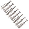 8pcs Metal Electric Guitar Bass Neck Joint Plate Mounting Screws Pickups Adjust Height Screws with Springs 2.5*26mm for Professional Brand Guitar Part