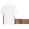 Burberry FW22 Check Panel Cotton T-shirt White 80615531