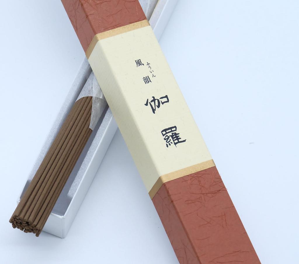 [Fuyun Kyara] Long Premium Incense Sticks, 24.5cm, Natural Aromatic Wood, Kyara Scent, Made In Japan, Trusted by Eirakuya, Established In 1820