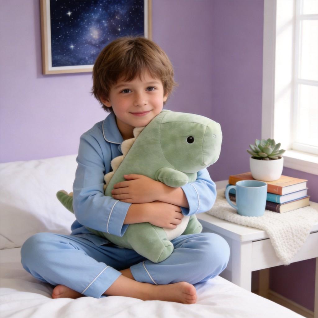 Plush Dinosaur Toy With Crystal Soft Material For Kids And Adults