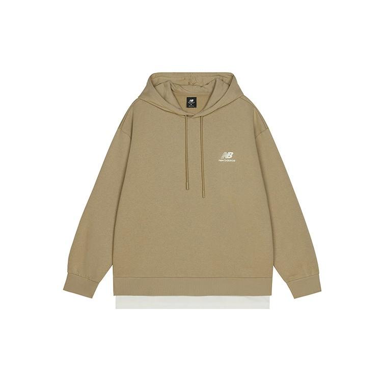 New Balance Logo Hoodie Asia Sizing Khaki Men s AMT13341-HNA L