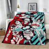 New K-Kuroko No B-Basket Cartoon Game 3D Flannel Blanket Soft Throw Blanket Art For Home Decor Bedroom Bed Sofa Picnic Fans Gift