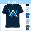 T-shirt di Cotone Lussuosa Alan Walker Faded con Scollo a O Classico per Uomo in Ogni Stagione