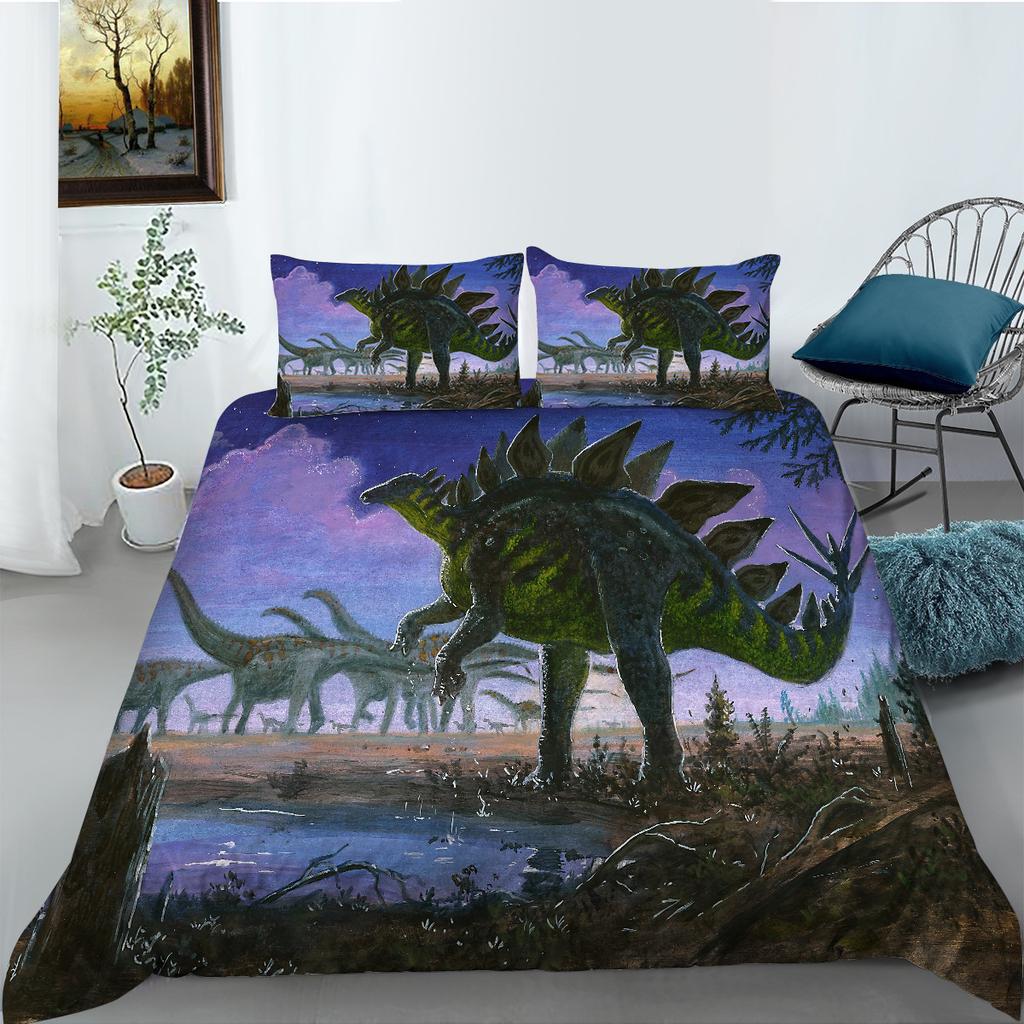 3D Digital Printing Polyester Bedding Two-Or Three-Piece Dinosaur Series