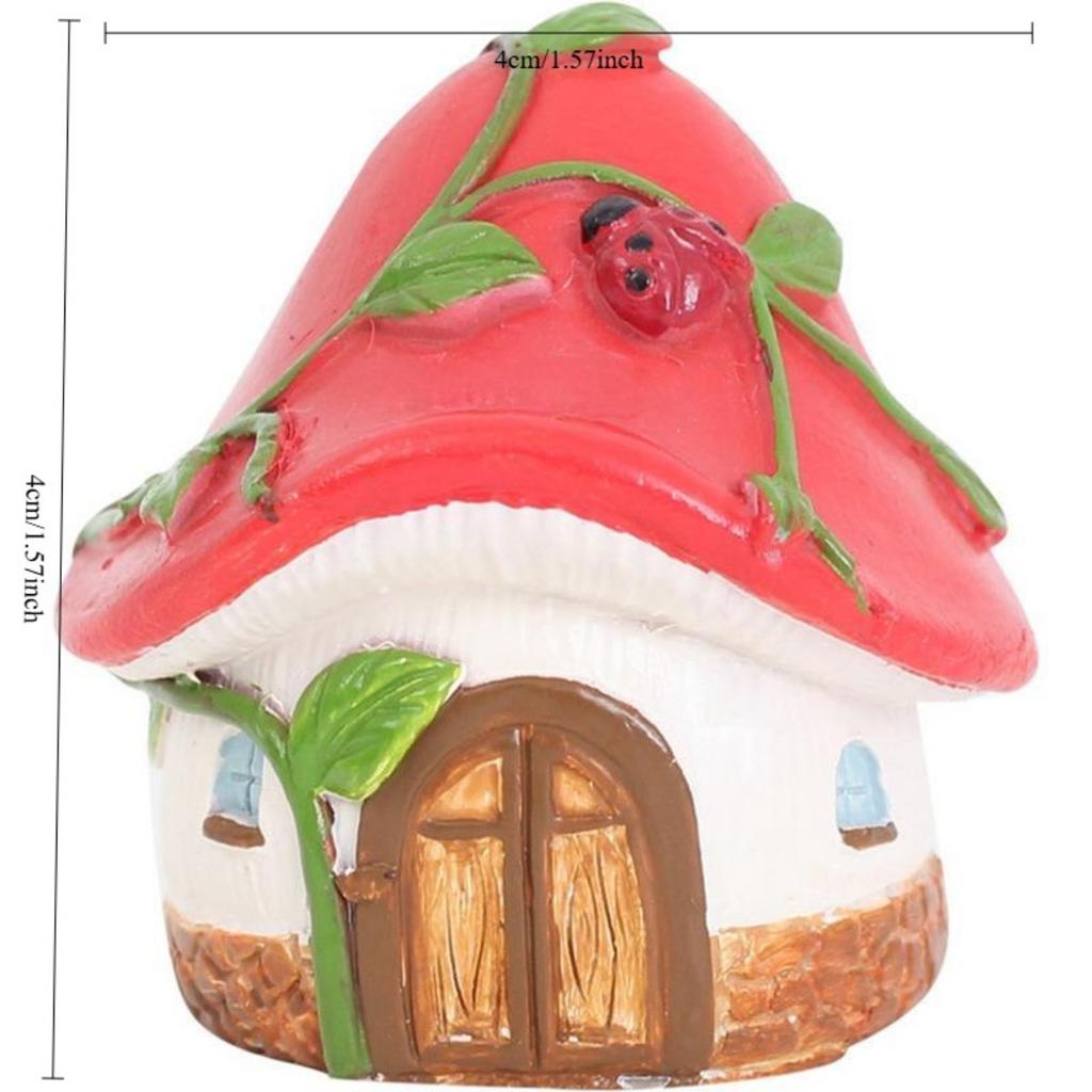 Miniatures DIY Crafts Fairy Figurines Mini House Garden Decoration Micro Landscape Resin
