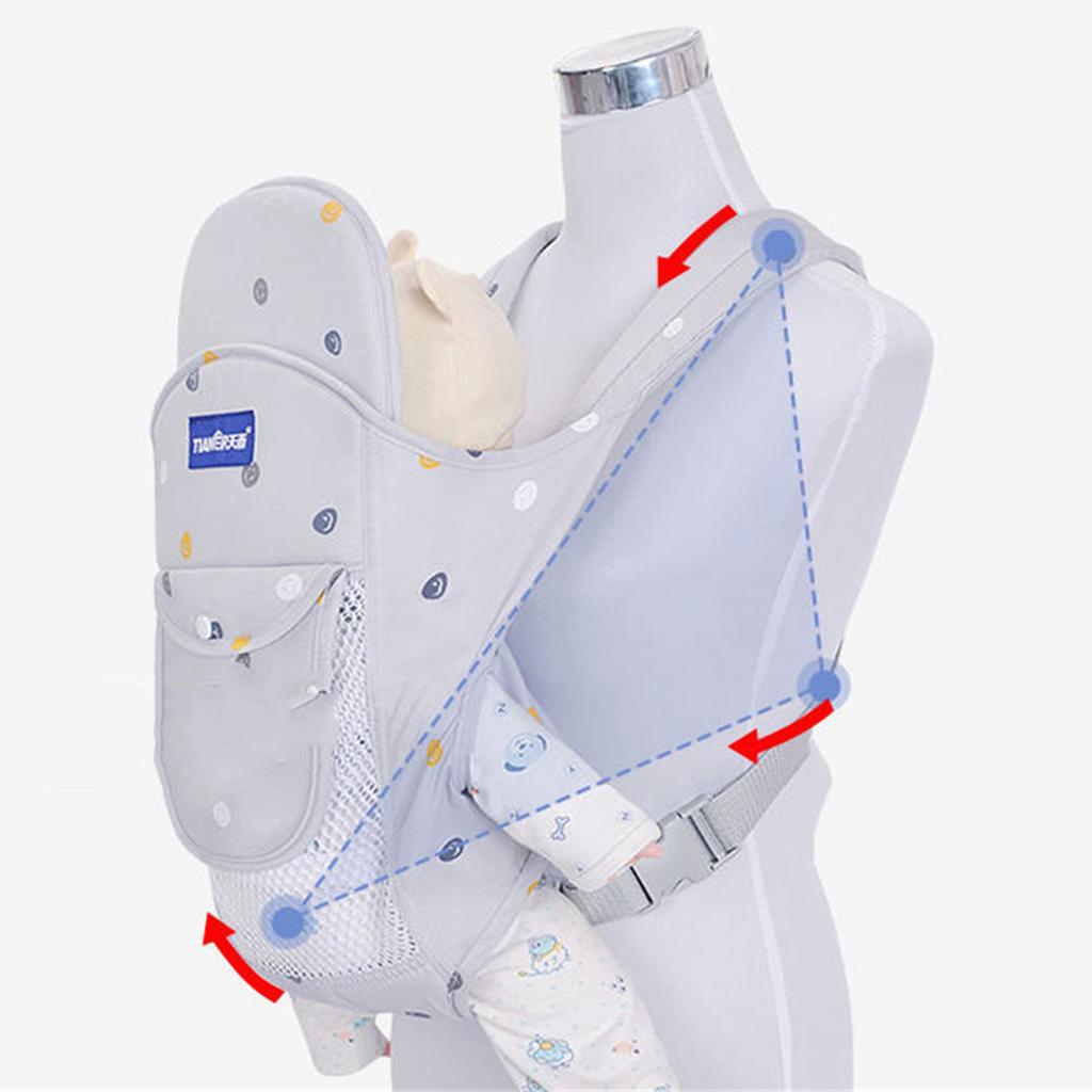 Nosidełko dla dziecka Pogrubione paski Przód Tył Noszenie Zrównoważona siła Zapobieganie uszkodzeniom mięśni Oszczędność wysiłku