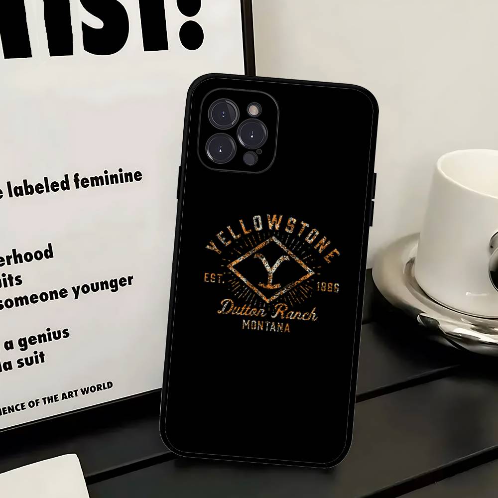 Y-Yellowstone Logo Phone Case For IPhone 17 16 14 15 13 12 11 Pro Max Plus Silicone Soft Cover