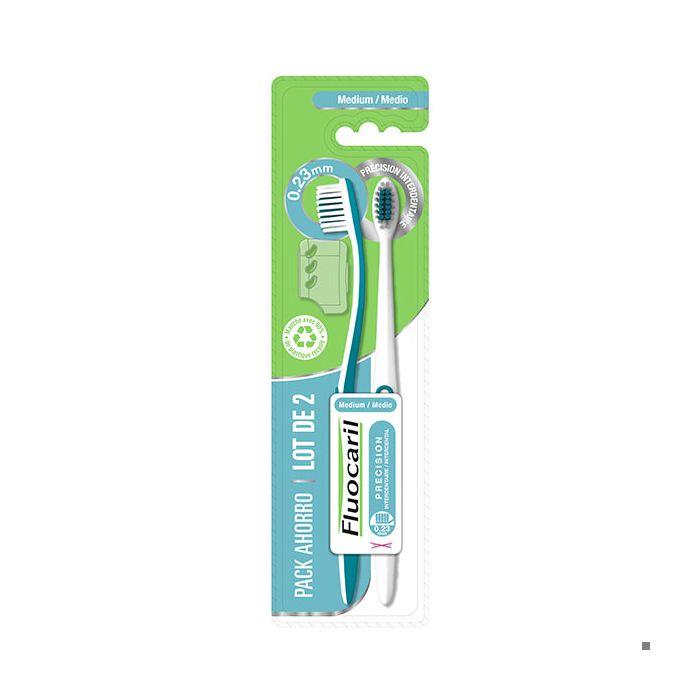 Zahnbürste - FLUOCARIL - Präzision Interdental - Medium 0,23mm - 2 Stück - Hypoallergen