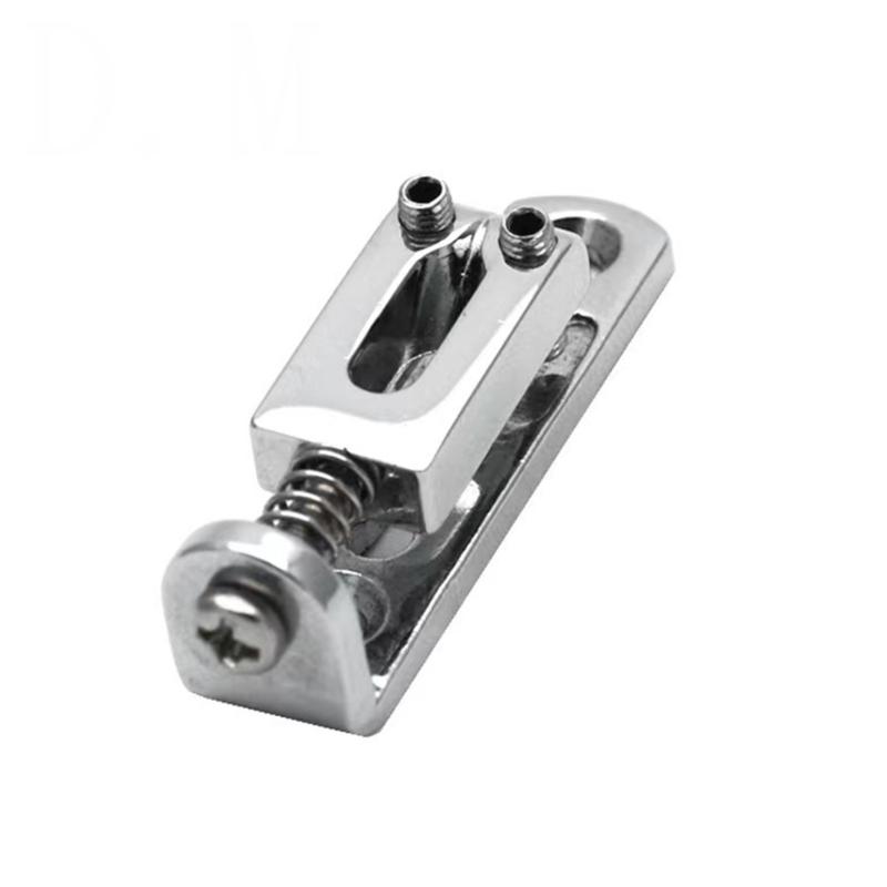 Universal Fit Electric Guitar Bridge Compatible Across Multiple Brands Metal Texture for Improved Instrument Sound