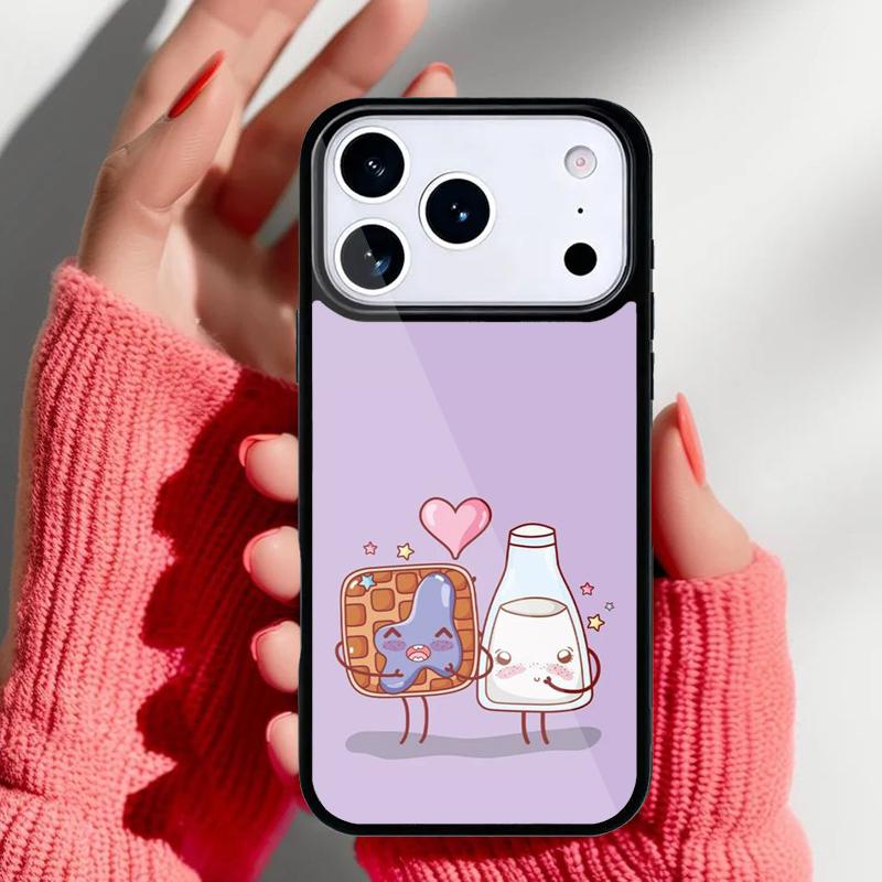 Cute Funny Food Phone Case for iPhone 17 16 15 14 13 Pro Max Back Cover for 12 11 Pro Coque