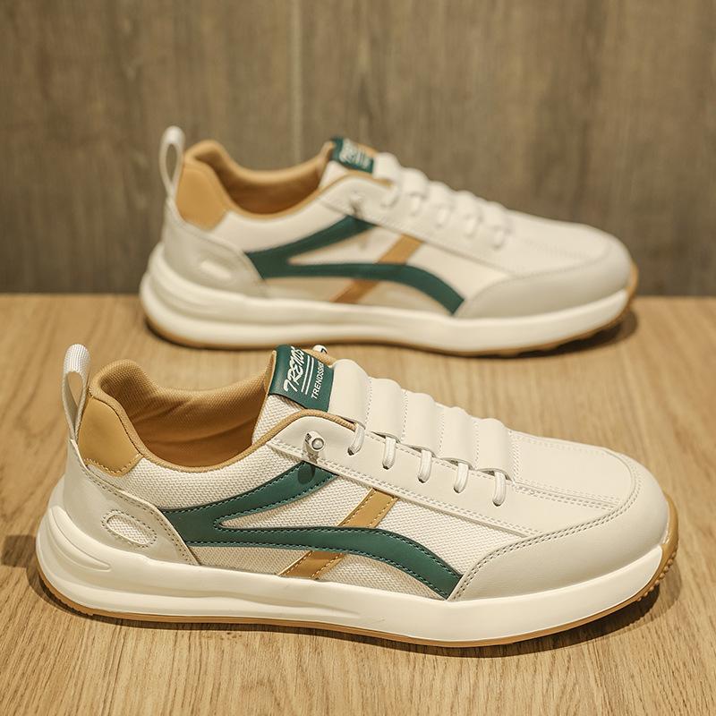 

2025 Summer New Versatile Breathable Soft Sole Mesh Running Shoes Men s Classic Retro Casual Timeless 44 зелёный