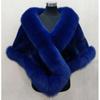 Wedding Shawl Women's Autumn and Winter Fox Fur Cape Jacket Thickened Wedding Dress Cheongsam Outside Party