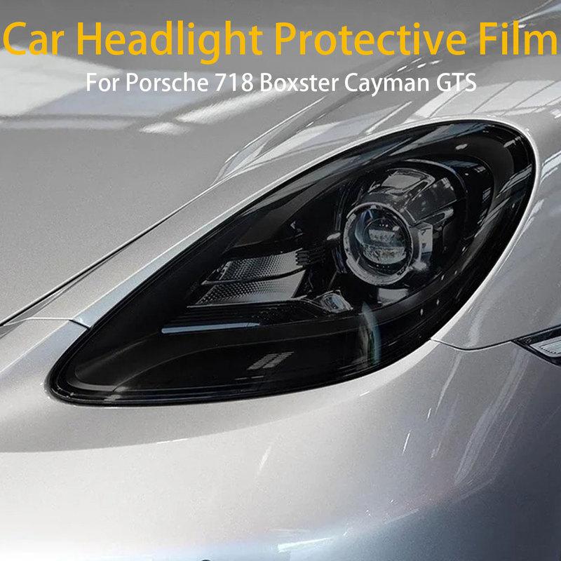 izable Styling headlight protective film for Porsche Paramela Cayenne Macan TPU blackened Transparent Sticker Anti-scratch