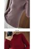 Women's Striped High-Neck Slim Fit Knit Sweater - 2025 Autumn/Winter Collection
