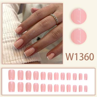 Minimalist Brightening Fake Nails Without Engraving Finished Product To Wear.