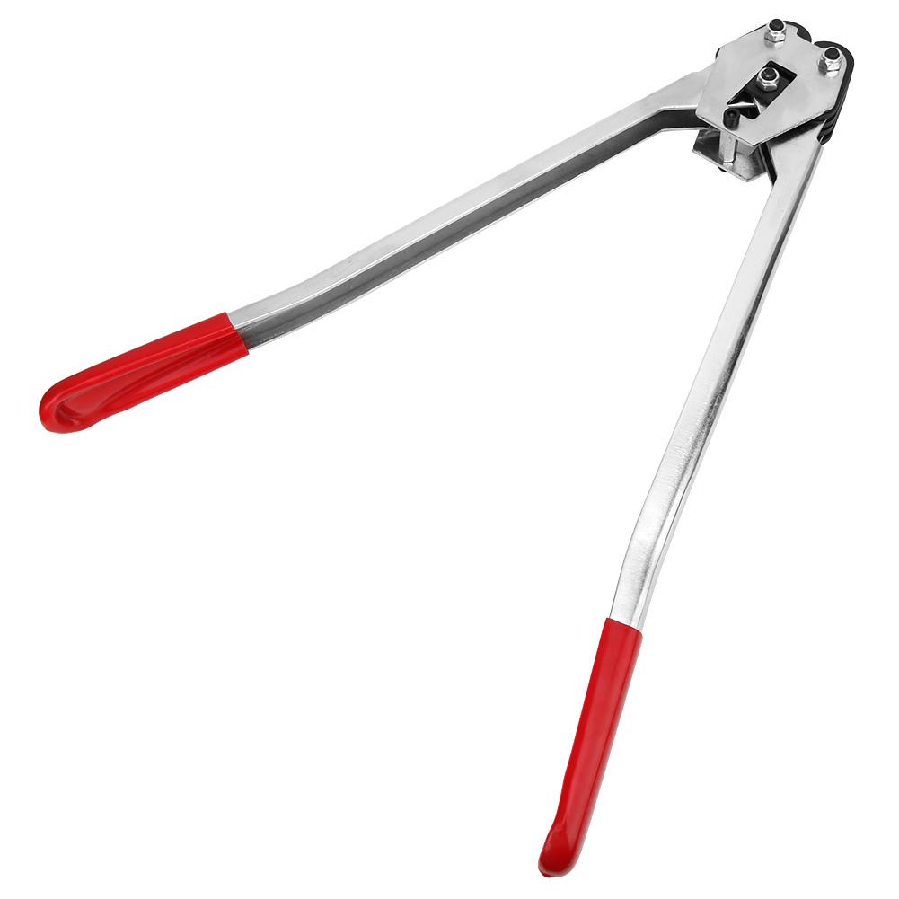 

Strapping Crimper Pliers Packer Sealer Manual Banding Tool for PP PET Plastic StrapRed красный