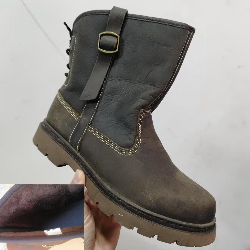 Oferta speciala: Cizme scurte din piele naturală - unisex retro călărie și stil Martin, respirabile și la modă