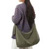 Crossbody Bag Women's Retro Large-capacity Trendy Simple Tote Bag Casual Lazy Wind Shoulder Canvas Bag
