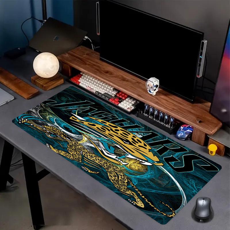 Jacksonville Jaguars Print Mouse Pad, Anti‑Slip Desktop keyboard Mat, for PC Laptop Gaming Working Daily Use, Cool Festival Birthday Gift