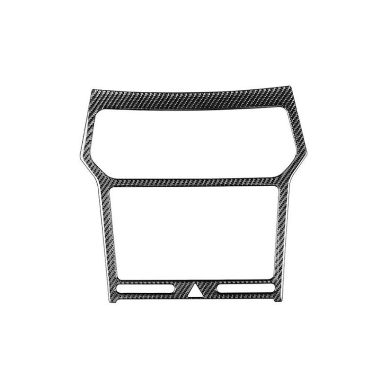 Kohlefaser Armaturenbrett Radio Stereo Panel Rahmen Verkleidung für 2013-2019 Ford Explorer