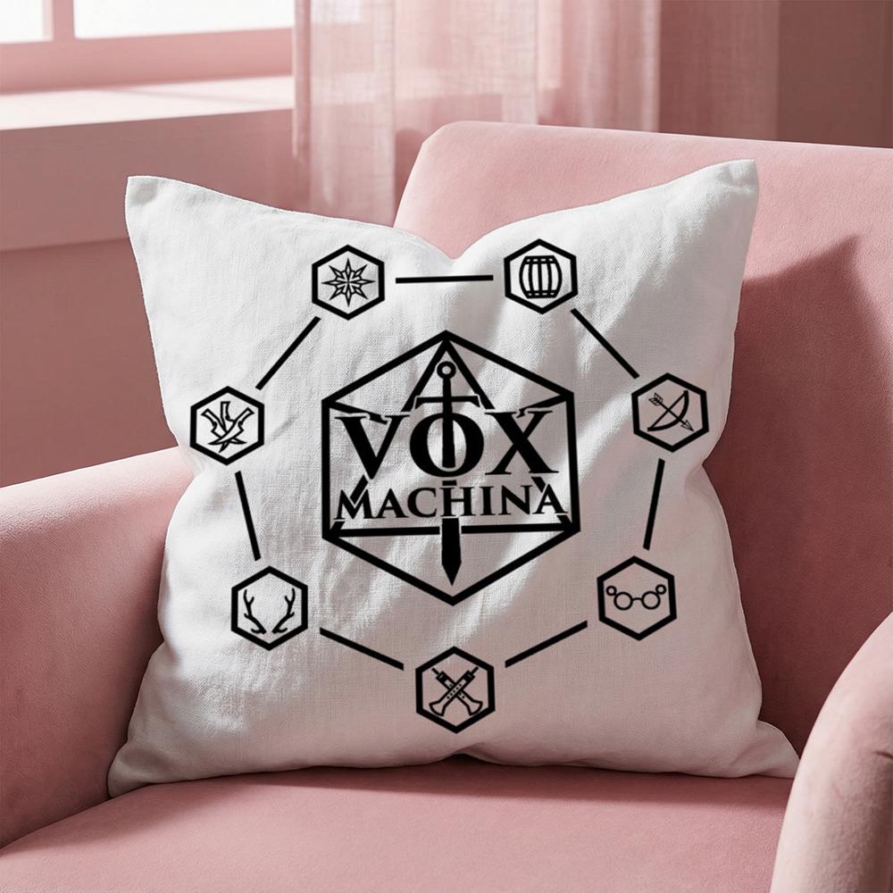The Legend V-vox Machina Cushion Cover Multi-Scene Pillow Cover for Home & Car - Reversible, Soft & Durable for Daily Use
