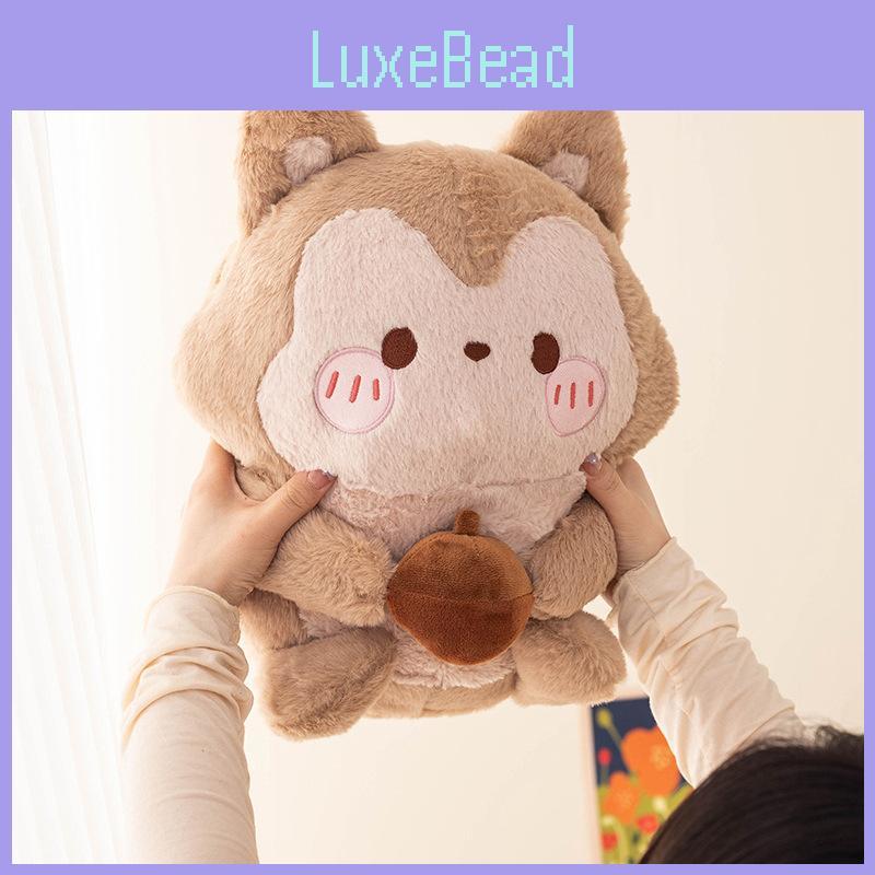 Pine With Squirrel Cone Plush Toy Stuffed Doll Home Bedroom Decoration Gift Kids