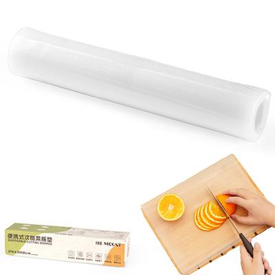 Papel de Tábua de Corte Descartável Plástico Multiuso Papel de Tábua de Corte 300cm Tapetes de Corte com Cortador Embutido para Preparo de Refeições