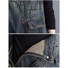 Women Elastic Long Pants  Spring Denim Overalls Loose Casual Trousers Plus Size Basic Jeans