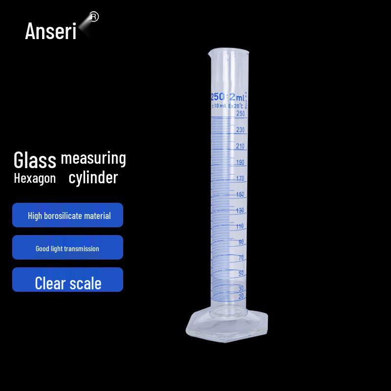 Шестигранный стеклянный мерный цилиндр Ansaerui