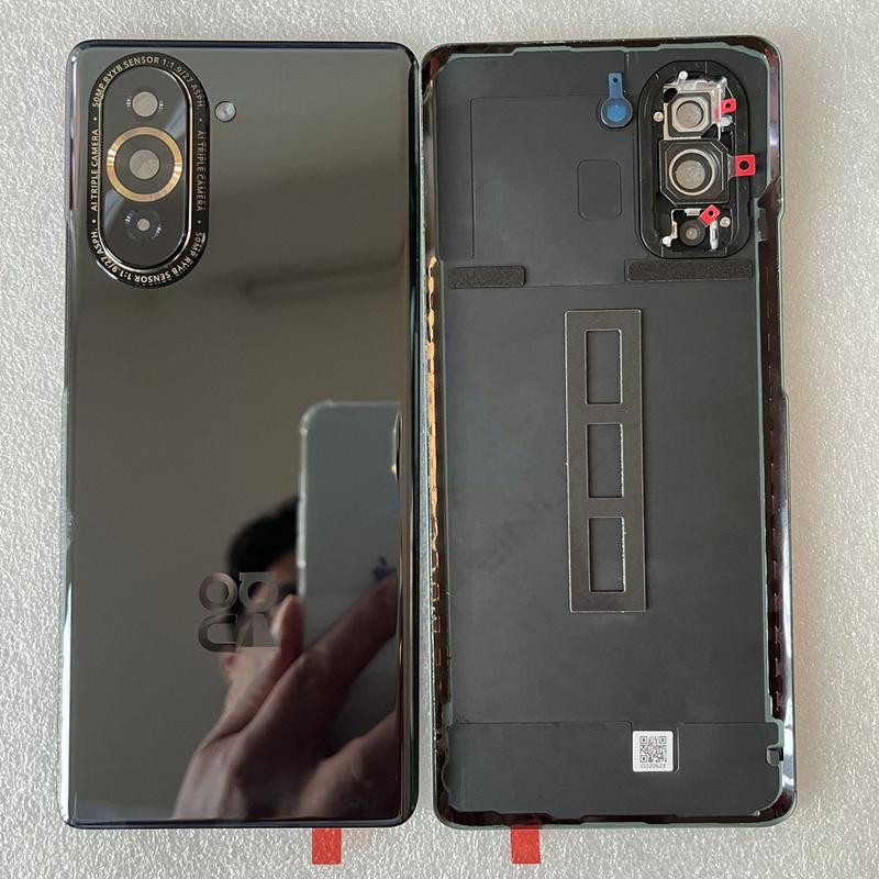 Pentru Nova 10 Capac din spate din sticlă securizată Pentru HW Nova 10 Piese de schimb Capac spate pentru baterie + Cadru pentru cameră