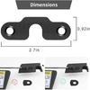 SOJAL Sun Visor Repair Kit, Aluminum Alloy Heavy Duty Sun Visor Clips Compatible with Jeep Wrangler JK 2018/ Wrangler 2018-2022/ Gladiator 2020-2022,