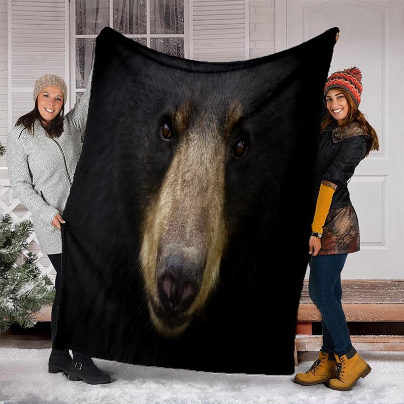 Coperta Morbida Famiglia Orsi Neri Perfetta per Tutte le Stagioni Comoda per Divano Ufficio Pisolini Viaggio Regalo di Compleanno Regalo di Natale