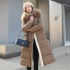 Winter Down Cotton Parka Women Long Jacket Faux Fur Collar Quilted Jacket Thick Loose Plus Size Jacket