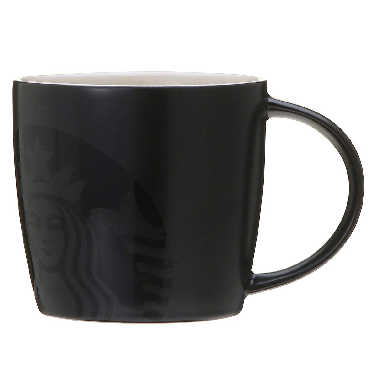 

STARBUCKS Starbucks Черная кружка, 355 мл, Керамика, Матовый черный, Логотип кофе, Богиня, Русалка, Сирена, Простой, Изысканный, Подарок на день рождения