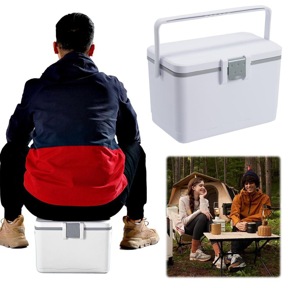 8L Cooler Refrigerator Keeping Fresh Cold Ice Case Outdoor Food Preservation Box Camping Insulation Ice Bucket Mini Car Fridge