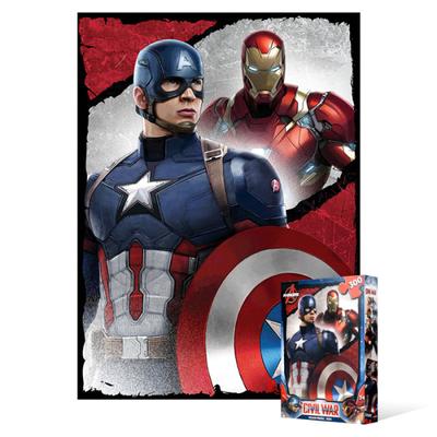 300-piece Jigsaw Puzzle - Civil War Cap-Ah Vs. Iron Man (large Piece), Popular Korean Puzzle