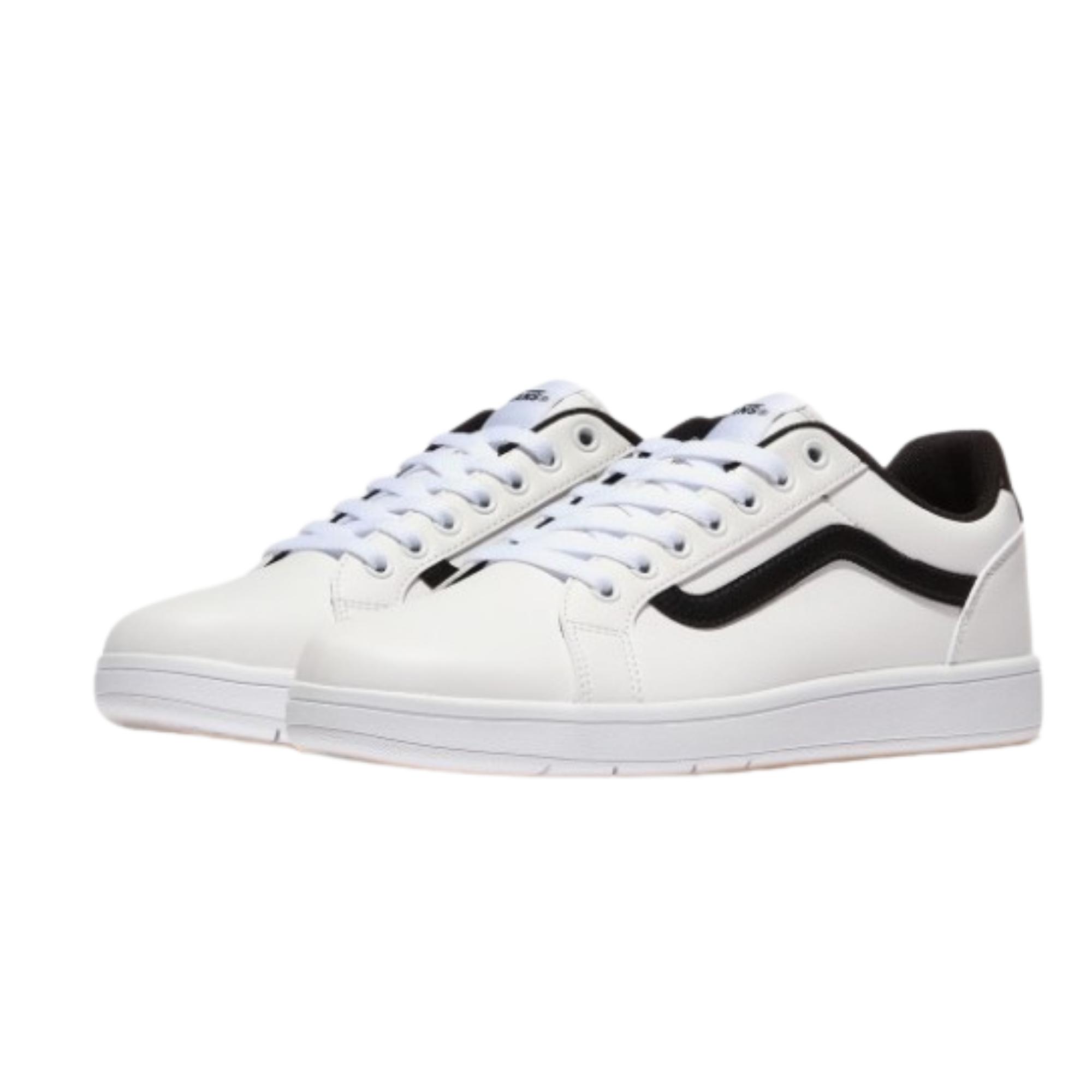 Vans Surface Прочные Скейтбордические Амортизирующие Кожаные Уличные Кроссовки 36 белый