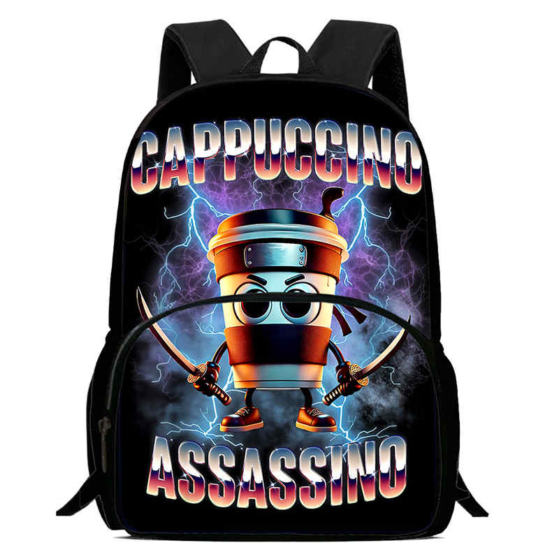 

Cartoon Funny BrainRot Printed School Bags for Boys Girls,15IN School Backpack with Front Pouch,Light Weight Kids Backpack