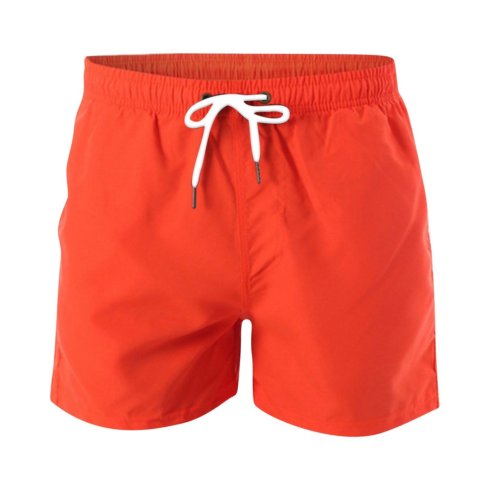 Fashionable Men s Summer Beach Pants, Sports Casual Shorts With Cropped Pants S красный