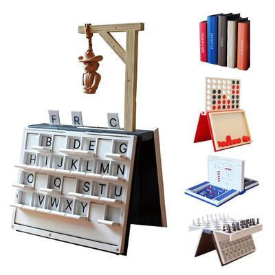 Book Board Games Vocabulary Words Spelling Challenge Table Game 3D Printed Hangman Chess Four In A Row Sea Battle Strategy Game