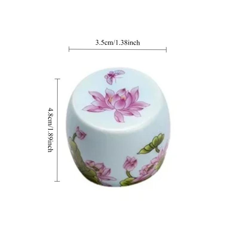 1pc Ceramic Cover Set Vintage Household Enamel Color Kung Fu Tea Ceremony Accessories Single Put Teapot Cover Bowl Cover Bracket