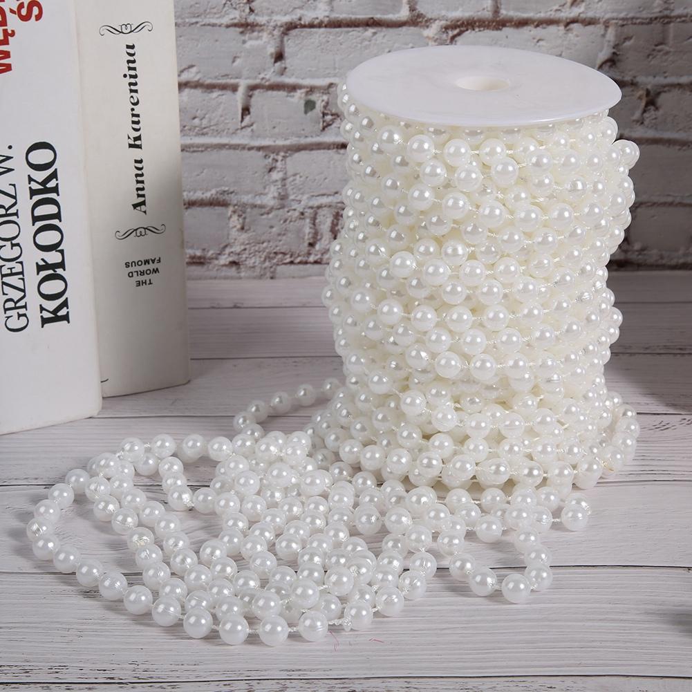 Șir de Mărgele Perle 10mm 20m ABS Mărgele Perle Faux Accesorii Vestimentare pentru DIY Decorare Uși
