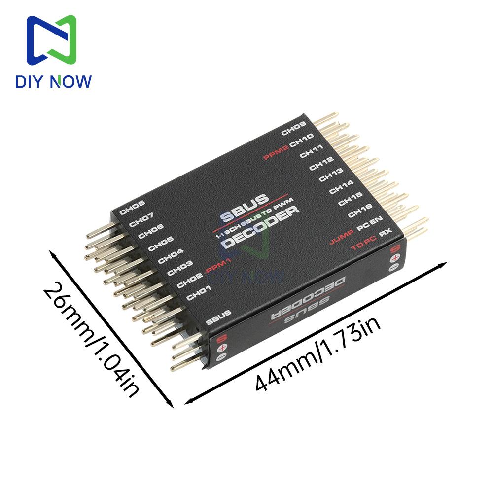 16-channel PWM converter SBUS TO PWM/PPM decoder DIY adapt to a variety of receivers and flight controllers two-way ppm