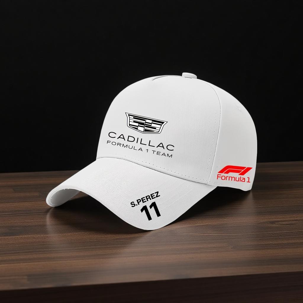 Cadillac F1 Team Formula Racing Duck Tongue Hat, Fan Hat, Outdoor Sports Sunscreen Baseball Hat