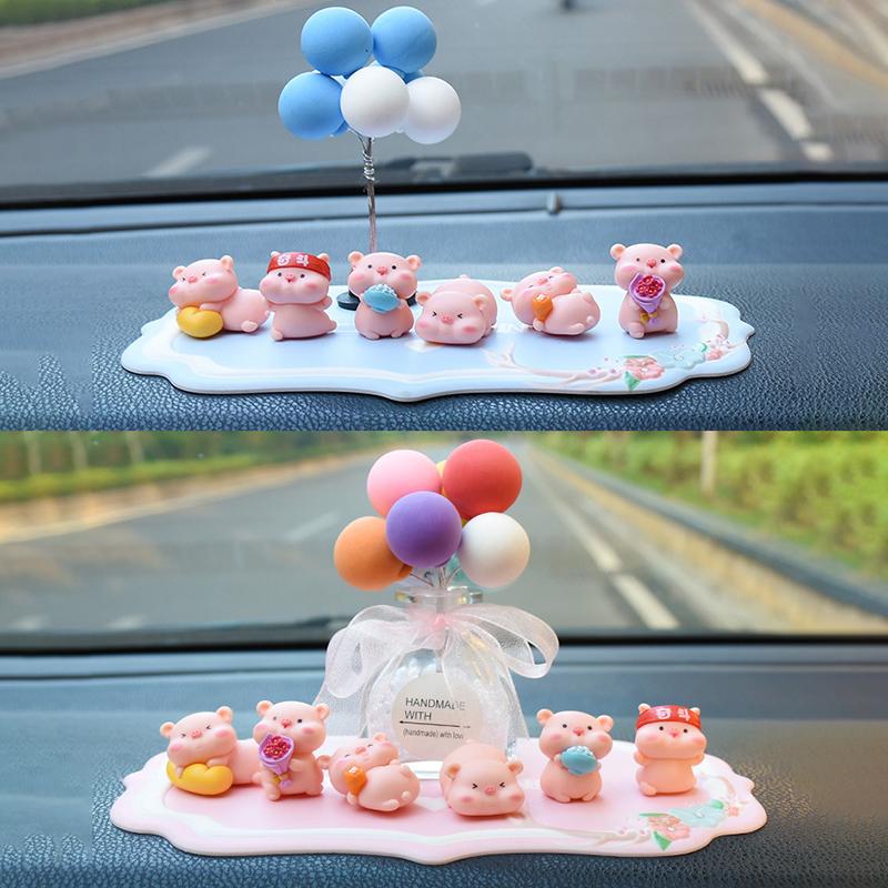 Buy Creative Cartoon 3D Car Dashboard Toy Ornament Cute Pig Panda Rabbit Rebound Hip Decompression Toy Accessory Interior Gift At Affordable Prices - Free Shipping, Real Reviews With Photos - View #5