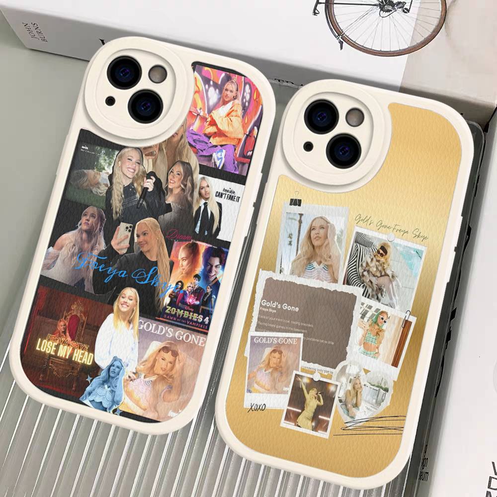F-Freya Singer Skye Handyhülle für iPhone 11 12 13 14 15 16 Pro Max Mini Plus Weiche Lederhülle