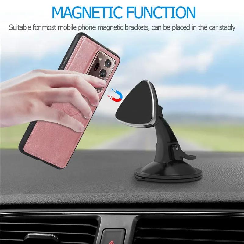 Magnetische Leder Geldbörse Karten Handy Hülle Für Samsung Galaxy A54 A14 A73 A53 A33 A13 A72 A52s A32 S25 Ultra S24 Plus Note 20 Abdeckung