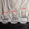 155ml/250ml/316ml Kaffeetasse Hitzebeständige Glastassen Transparent Teetasse Wasserbecher zum Trinken von Milch Saft Trinkgläser Geschenkglas